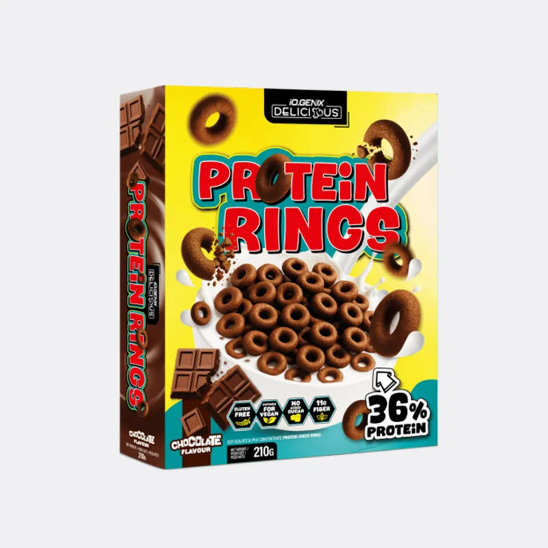 Protein rings chocolate