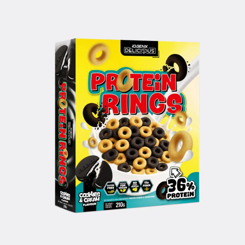 Protein rings cookies cream