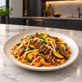Beef Wok & Red Curry Noodles — plat préparé, portion de 460 g